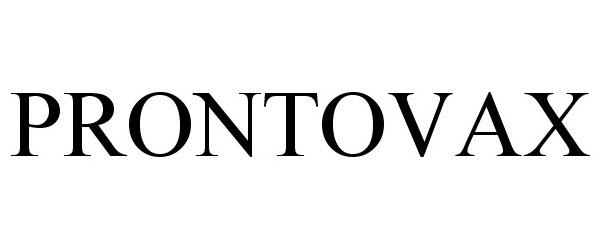 Trademark Logo PRONTOVAX