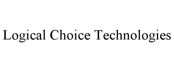  LOGICAL CHOICE TECHNOLOGIES