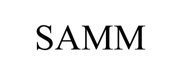 Trademark Logo SAMM