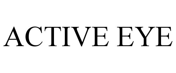 Trademark Logo ACTIVE EYE