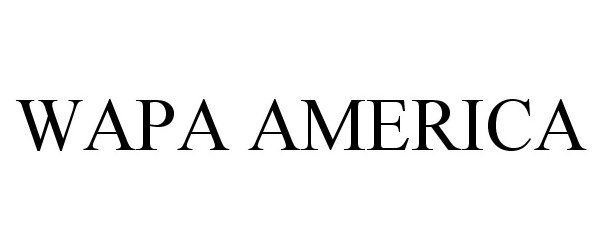 Trademark Logo WAPA AMERICA