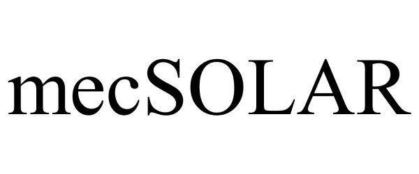 Trademark Logo MECSOLAR