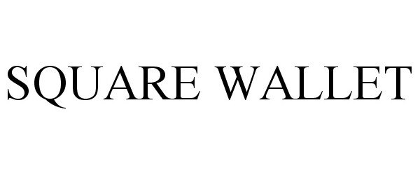 Trademark Logo SQUARE WALLET
