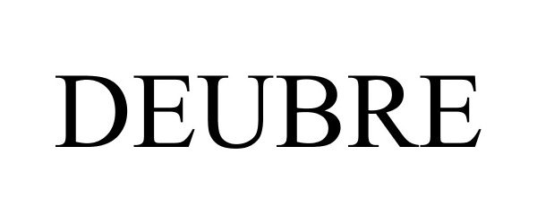 Trademark Logo DEUBRE