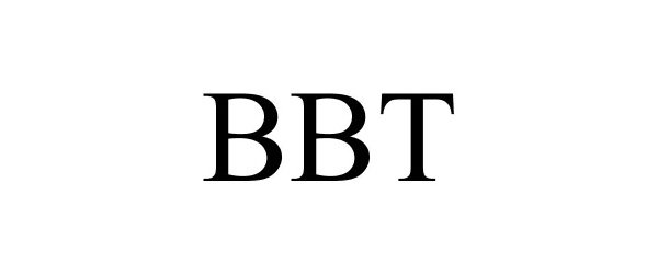 Trademark Logo BBT