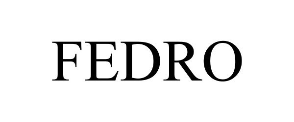 Trademark Logo FEDRO