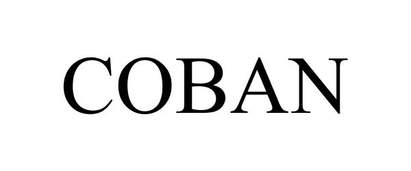 Trademark Logo COBAN