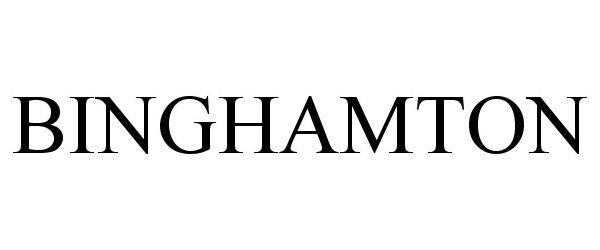 Trademark Logo BINGHAMTON