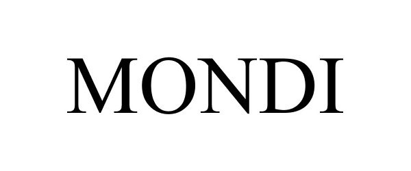 Trademark Logo MONDI