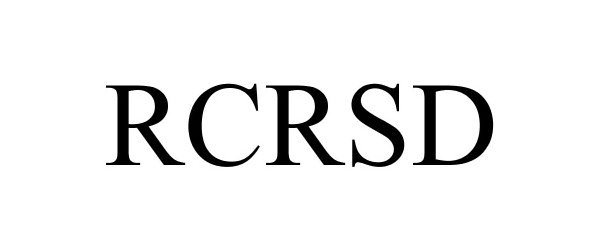 Trademark Logo RCRSD
