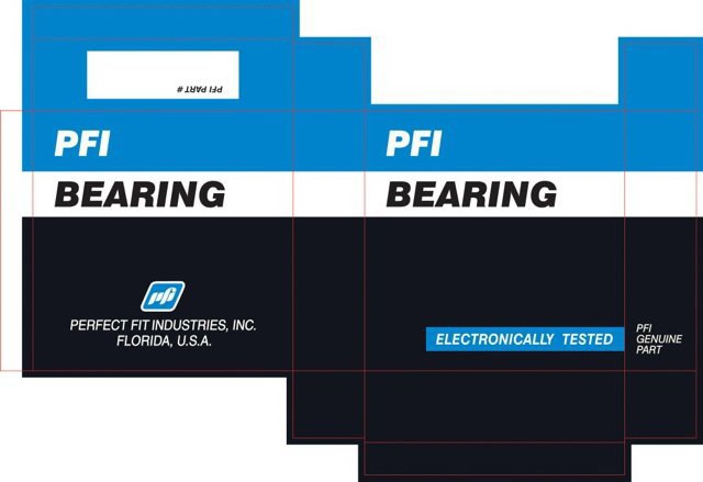  PFI BEARING ELECTRONICALLY TESTED PFI