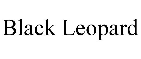 BLACK LEOPARD