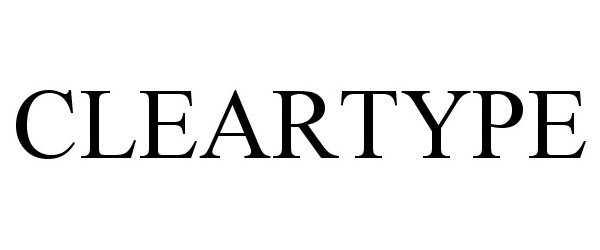 Trademark Logo CLEARTYPE