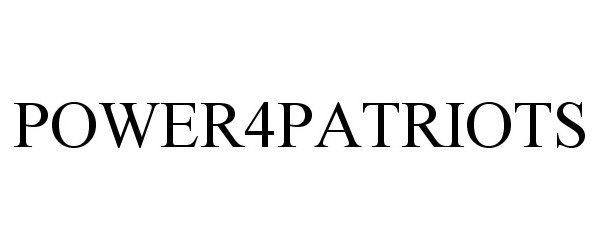 Trademark Logo POWER4PATRIOTS