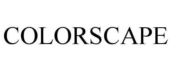 Trademark Logo COLORSCAPE