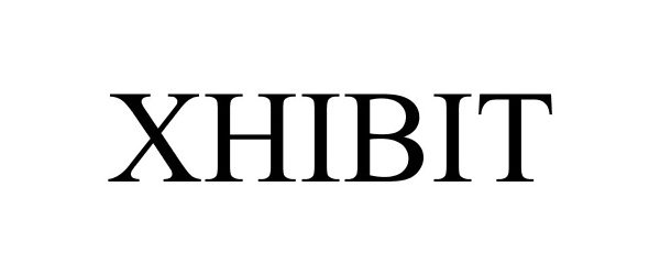 Trademark Logo XHIBIT
