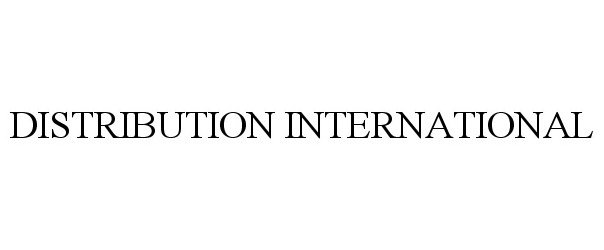 Trademark Logo DISTRIBUTION INTERNATIONAL