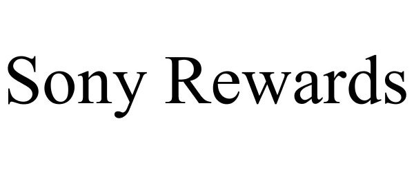 Trademark Logo SONY REWARDS
