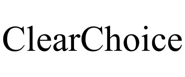 Trademark Logo CLEARCHOICE