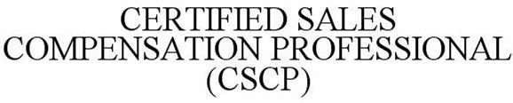  CERTIFIED SALES COMPENSATION PROFESSIONAL (CSCP)