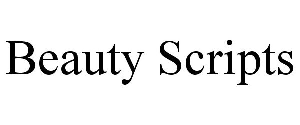 Trademark Logo BEAUTY SCRIPTS