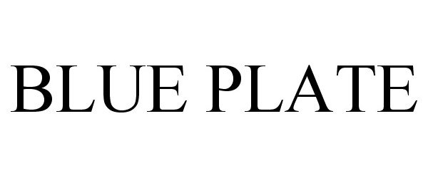 Trademark Logo BLUE PLATE
