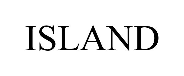 Trademark Logo ISLAND