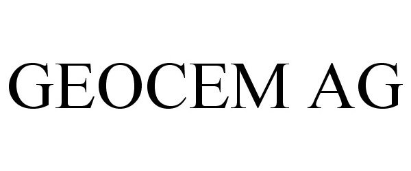 Trademark Logo GEOCEM AG