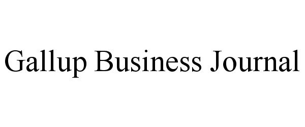  GALLUP BUSINESS JOURNAL