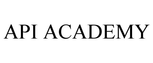 Trademark Logo API ACADEMY