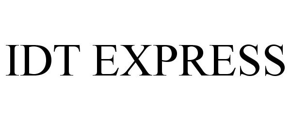 Trademark Logo IDT EXPRESS