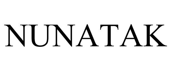 Trademark Logo NUNATAK