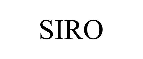 Trademark Logo SIRO