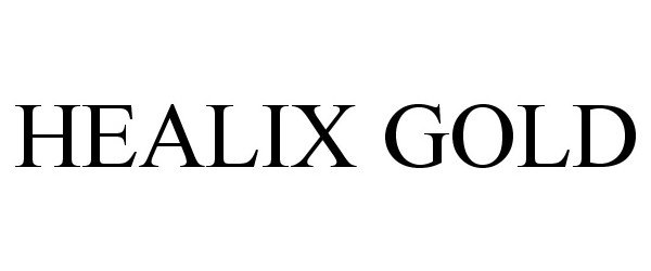 Trademark Logo HEALIX GOLD