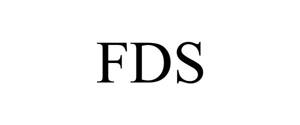 Trademark Logo FDS