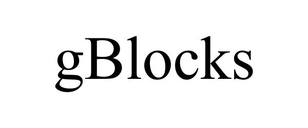 Trademark Logo GBLOCKS
