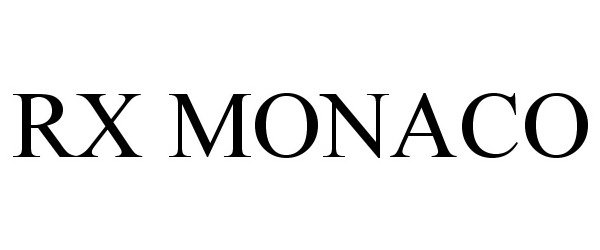 Trademark Logo RX MONACO