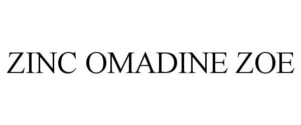 Trademark Logo ZINC OMADINE ZOE