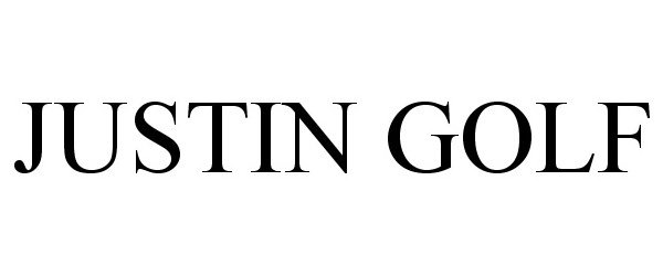 Trademark Logo JUSTIN GOLF