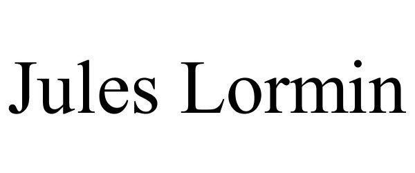 Trademark Logo JULES LORMIN