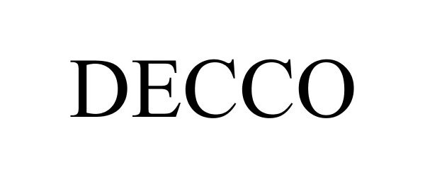 Trademark Logo DECCO