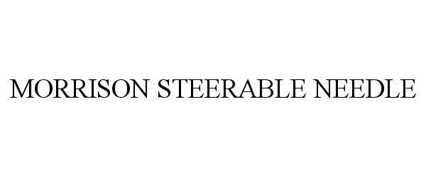 Trademark Logo MORRISON STEERABLE NEEDLE