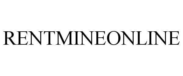 Trademark Logo RENTMINEONLINE