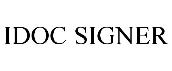  IDOC SIGNER