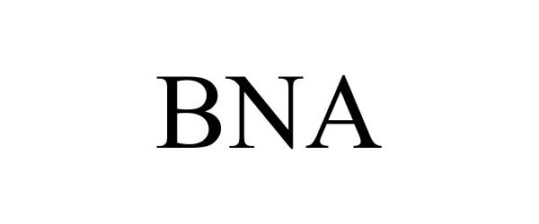 Trademark Logo BNA