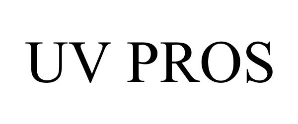Trademark Logo UV PROS