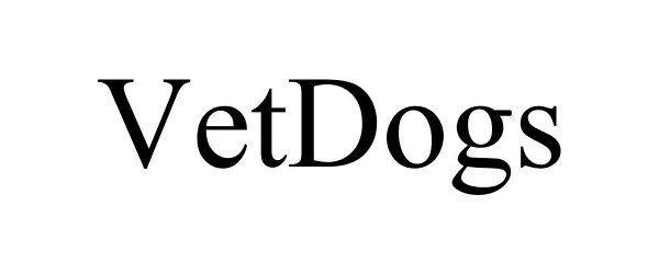 Trademark Logo VETDOGS
