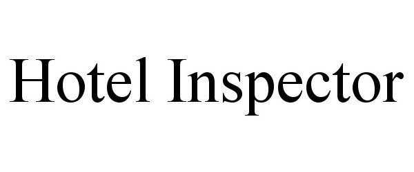  HOTEL INSPECTOR