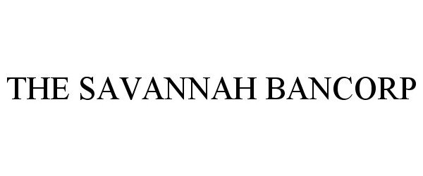  THE SAVANNAH BANCORP