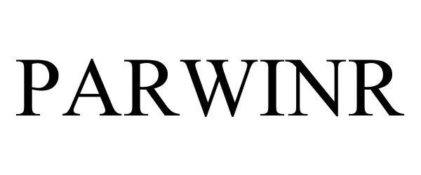 Trademark Logo PARWINR